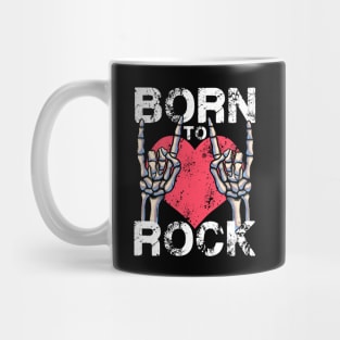 Born To Rock Lets Rock Rock&Roll Vintage Retro Rock Concert Mug